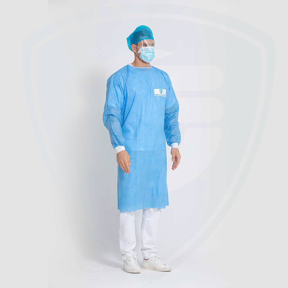 EN13795 Batas quirúrgicas desechables para protección contra agentes infecciosos